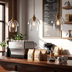 1-Light Pendant Lighting, Modern Island Chandelier Ceiling Light Fixture with Unique Design