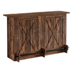 63" 2-Tier Home Bar Cabinet with Footrest