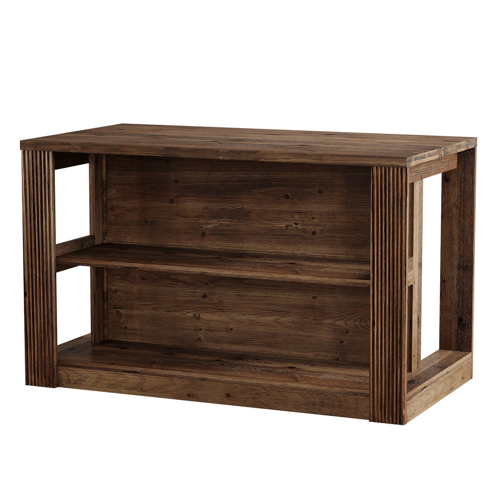 55" Solid Wood Home Bar Table