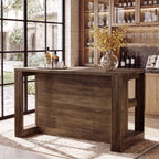 55" Solid Wood Home Bar Table