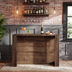 55" Solid Wood Home Bar Table