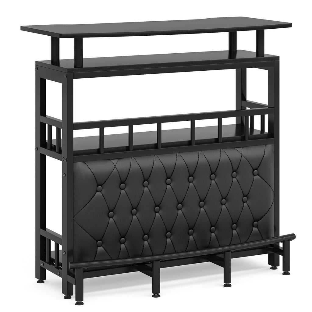 Curved Home Bar Unit with Footrest