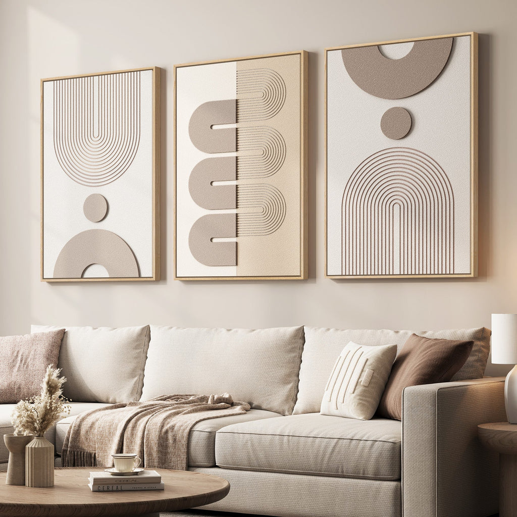 Sienna 3D Wall Art Trio
