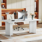 63" Farmhouse Executive Desk, Large Tabletop