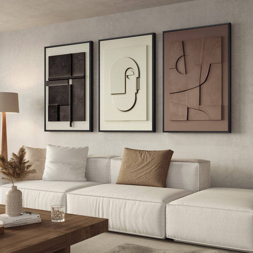 Monolith 3D Wall Art Trio