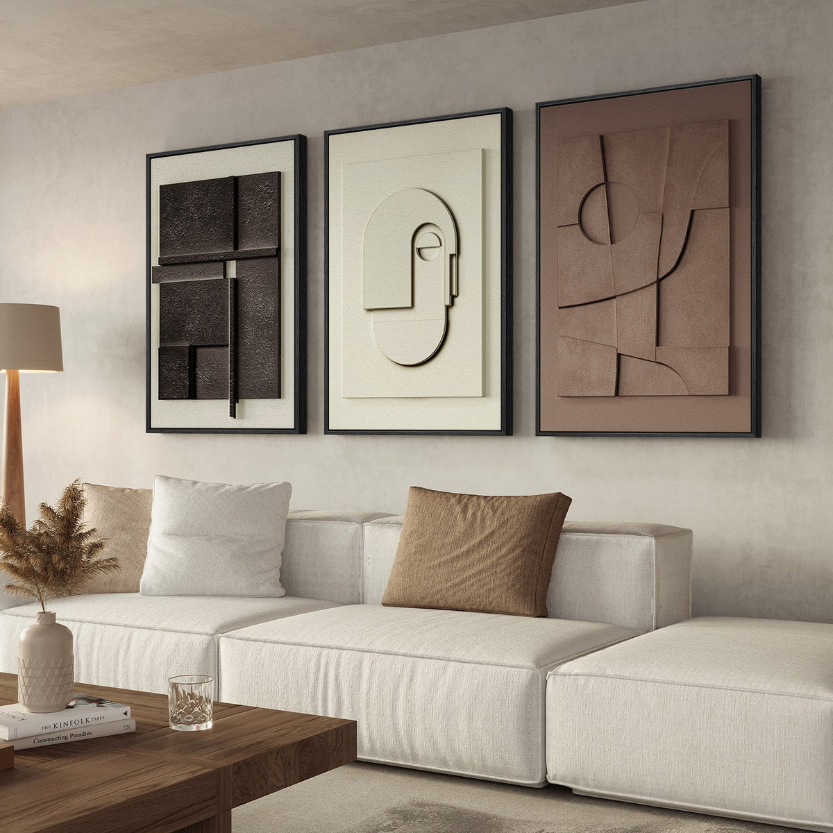 Monolith 3D Wall Art Trio
