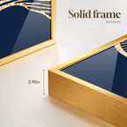 Ginkgo Navy Leaf Wall Art