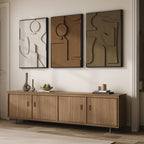 Basalt 3D Wall Art Trio