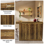 L-Shaped 4-Tier Corner Liquor Bar Table