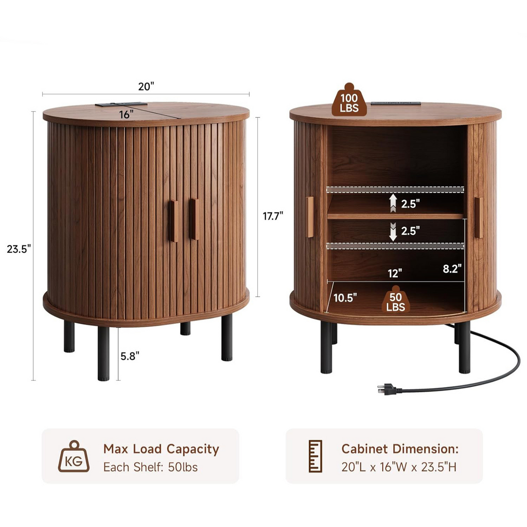 Nook Charging Station Side Table