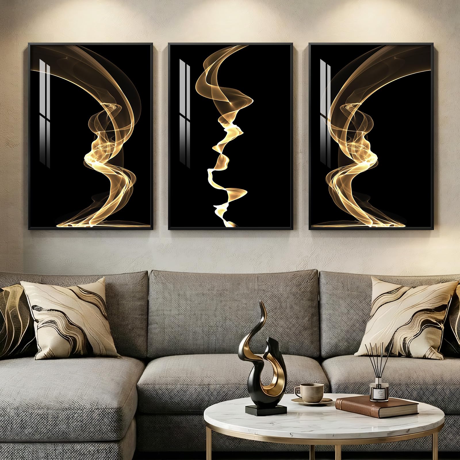 Aurelia Black & Gold Wall Art