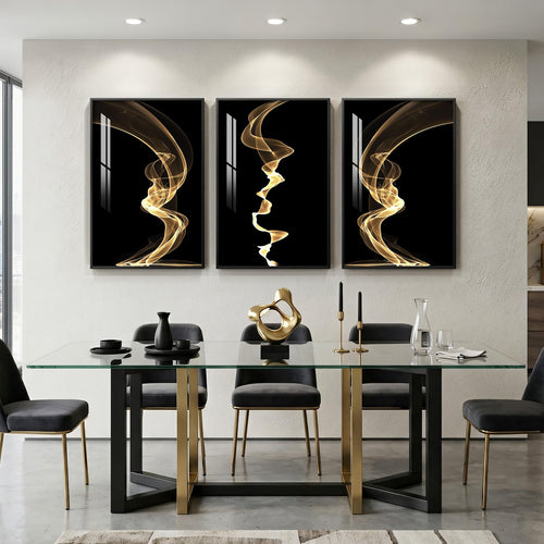 Aurelia Black & Gold Wall Art