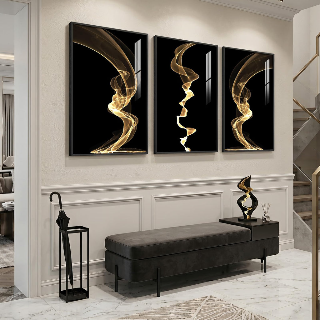 Aurelia Black & Gold Wall Art