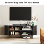 Marlow 63in Sliding Flutted Door TV Stand