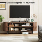Marlow 63in Sliding Flutted Door TV Stand