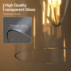 3-Light Vanity Light Fixture, Modern Bathroom Wall Sconce with Clear Glass Shades