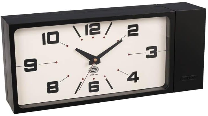 Harlan Rectangular Black Double-Sided Wall Clock