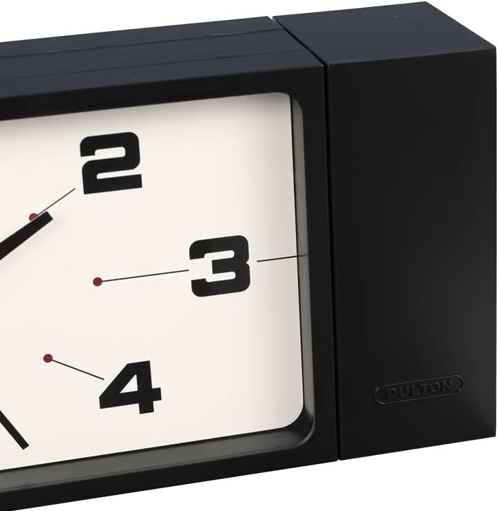 Harlan Rectangular Black Double-Sided Wall Clock