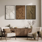 Basalt 3D Wall Art Trio