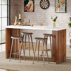 55" Modern Counter Height Bar Table