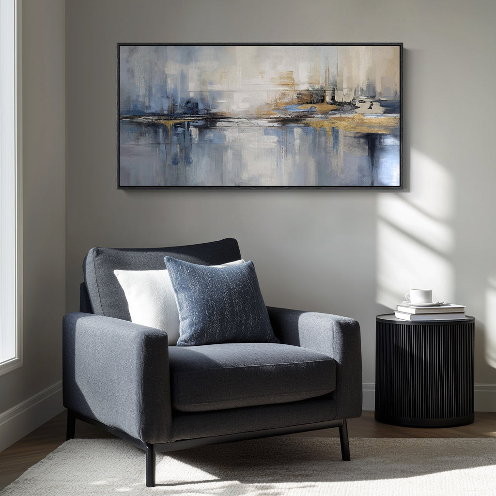 Azure Abstract Wall Art