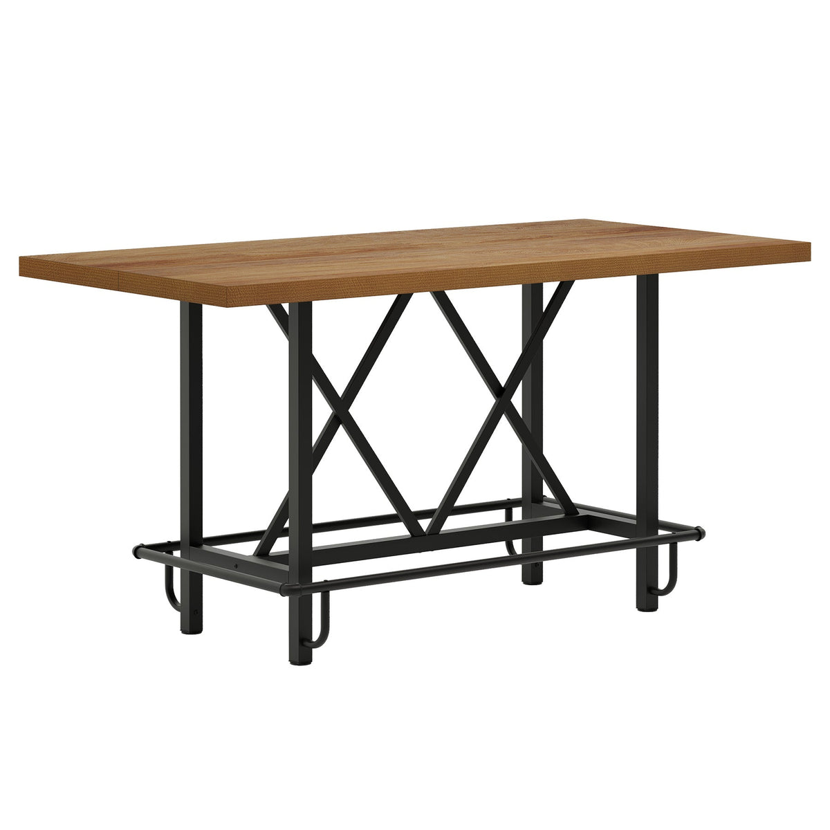 62.99" Farmhouse Counter Height Bar Table