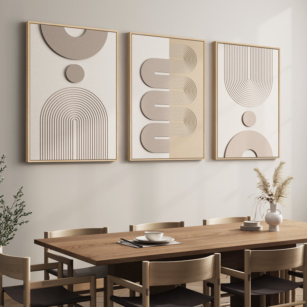 Sienna 3D Wall Art Trio
