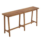 78.7" Solid Wood Rectangular Bar Table