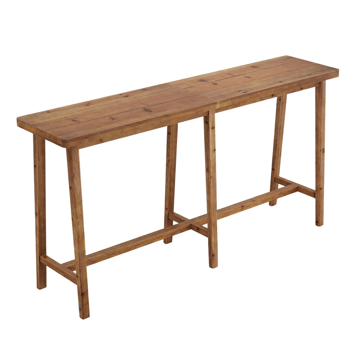 78.7" Solid Wood Rectangular Bar Table
