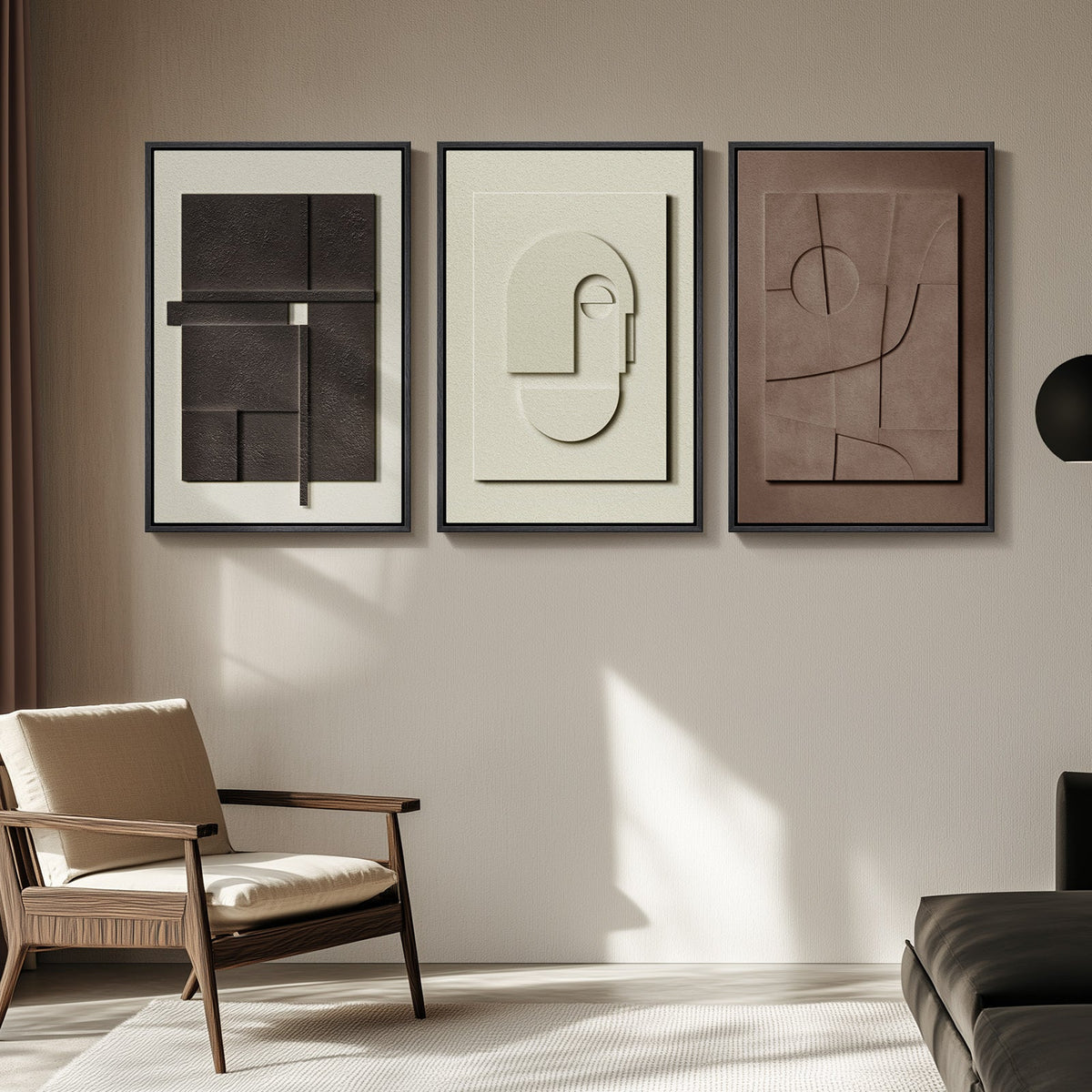 Monolith 3D Wall Art Trio