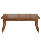55" Mid-Century Desk with Drawer, Solid Wood Legs