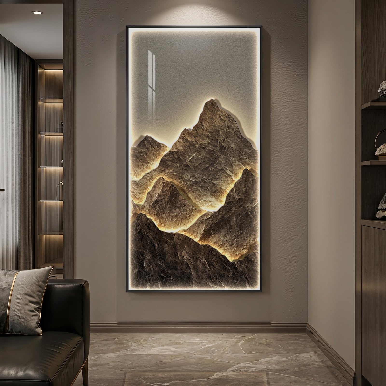 Summit LED Mountain Wall Art