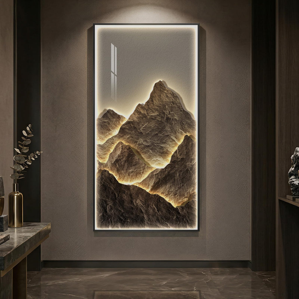 Summit LED Mountain Wall Art