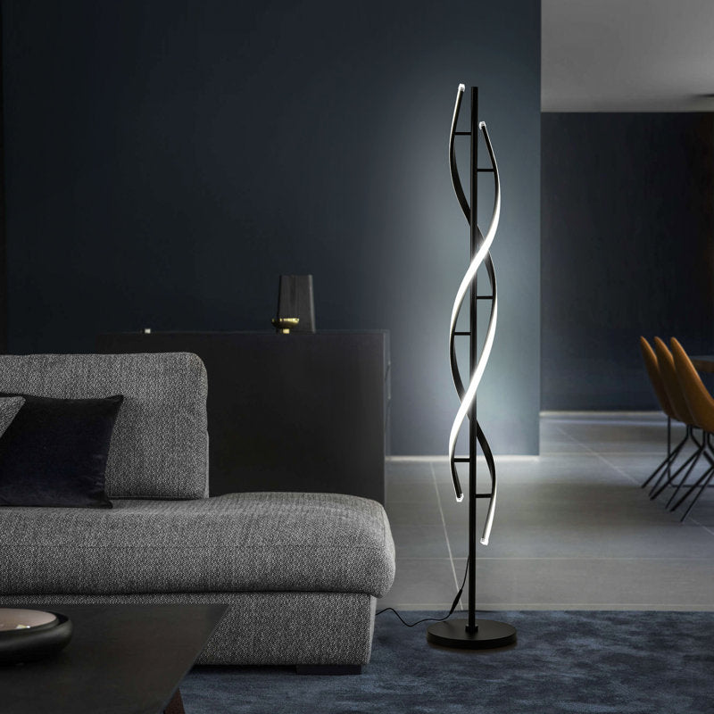 60 inch Spiral LED Novelty Floor Lamp, Dimmable