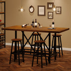 62.99" Farmhouse Counter Height Bar Table