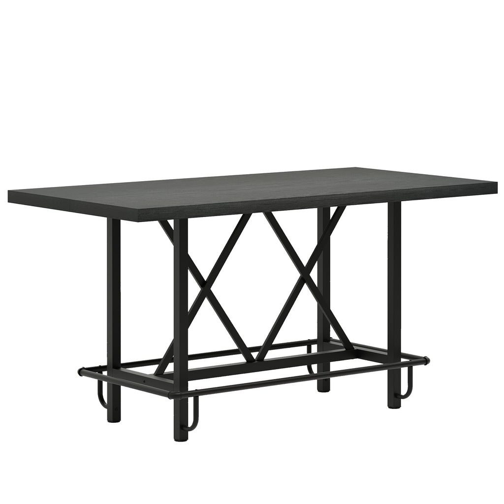 62.99" Farmhouse Counter Height Bar Table