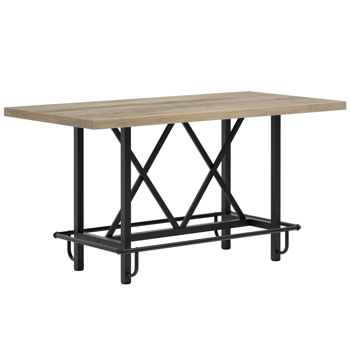62.99" Farmhouse Counter Height Bar Table