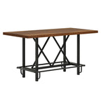 62.99" Farmhouse Counter Height Bar Table