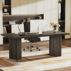 63" Farmhouse Executive Desk, Large Tabletop