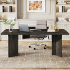 63" Farmhouse Executive Desk, Large Tabletop
