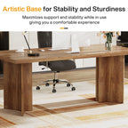63" Farmhouse Executive Desk, Large Tabletop