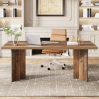 63" Farmhouse Executive Desk, Large Tabletop
