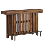 Modern 2-Tier Home Bar Unit with Footrest