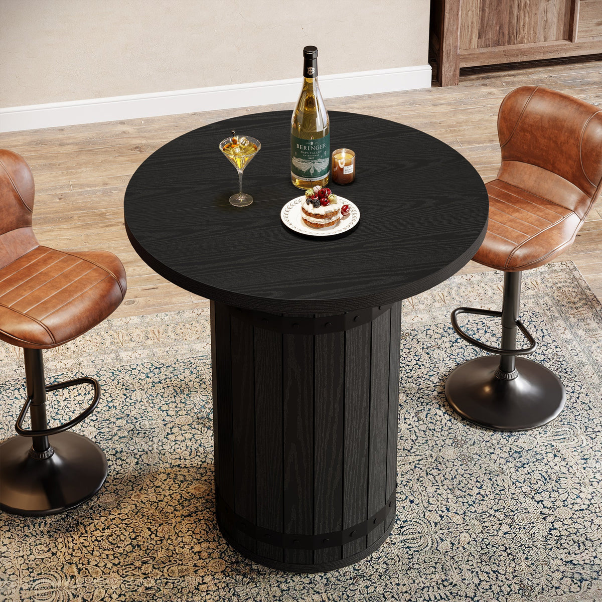39.4" Round Bistro Bar Table