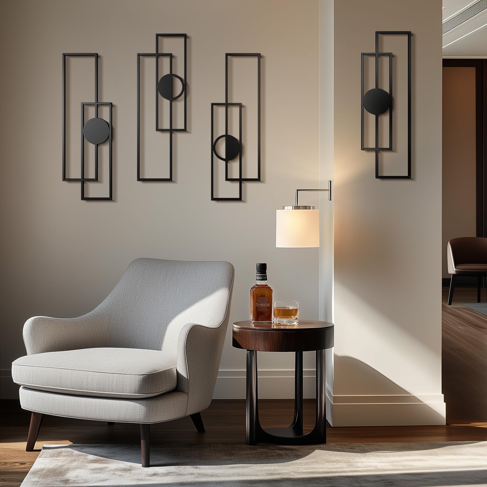 Cuspin Metal Wall Art Set