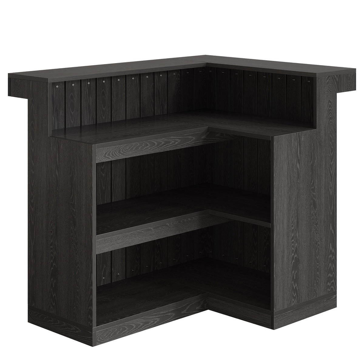 L-Shaped 4-Tier Corner Liquor Bar Table