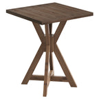 31.5" Solid Fir Wood Square Bar Table