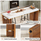 55" Modern Counter Height Bar Table