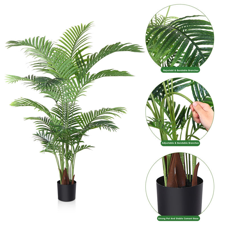 Adcock Artificial Palm Tree in Pot (Set of 2)