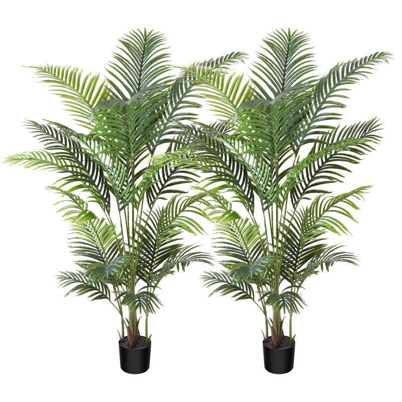 Adcock Artificial Palm Tree in Pot (Set of 2)